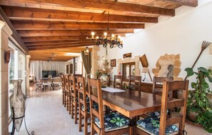 Dining - Nice home in Llubi with private swimming pool, can be inside or outside (Llubi)