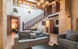 TV, fireplace - Amazing home in Llubi with private swimming pool, can be inside or outside (Llubi)