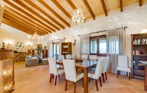 Dining - Lovely home in Muro with private swimming pool, can be inside or outside (Muro)