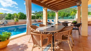 Outdoor dining - Lovely home in Capdepera with private swimming pool, can be inside or outside (Capdepera)