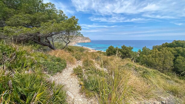 A coastal path with a view of the sea and cliffs. - Nice home in Arta with private swimming pool, can be inside or outside (Arta)