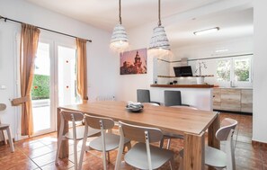 Dining - Awesome home in Sa Rapita with private swimming pool, can be inside or outside (Sa Rapita)