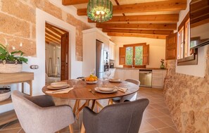 Dining - Gorgeous home in Llucmajor with private swimming pool, can be inside or outside (Llucmajor)