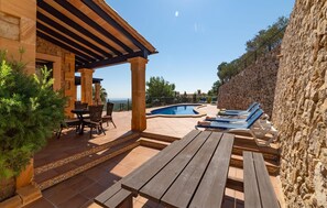 Outdoor dining - Nice home in Son Macia with private swimming pool, can be inside or outside (Son Macia)