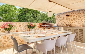 Outdoor dining - Lovely home in Pollenca with private swimming pool, can be inside or outside (Pollenca)