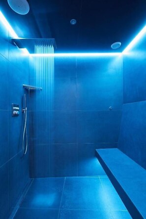 Sauna, hot tub, steam room