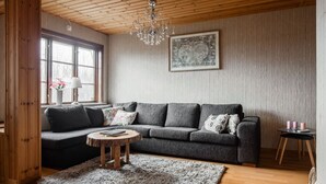 TV, fireplace - Cozy Country Home in Quiet Töreboda (Töreboda)