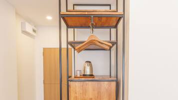 Desk, blackout curtains, free WiFi, bed sheets