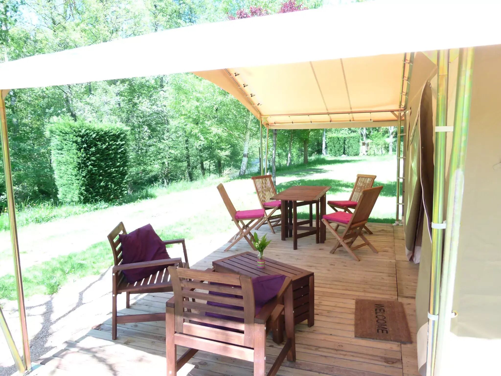Lodge Insolite Nature VIVARAIS bord de rivière sans sanitaires - 2 rooms - 25 m² + 15m² terrace 4 people