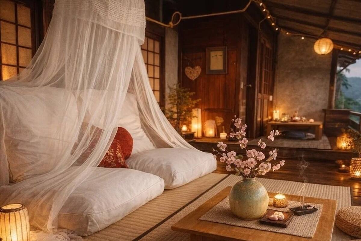 Desk, laptop workspace