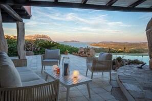 Terrace/patio - Exclusive villa with sea view and private pool (Porto Istana)