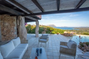 Terrace/patio - Exclusive villa with sea view and private pool (Porto Istana)