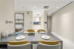 Dining - FIRST CLASS | 2BR |Sleek Escape | Near Dubai Mall (Business Bay)