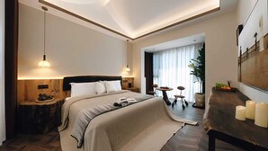 Kamar Double Deluks, kamar mandi pribadi, pemandangan gunung