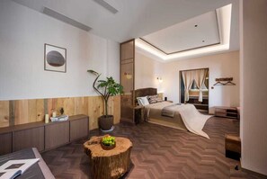 Deluxe Twin kamer, privébadkamer, uitzicht op bergen | Spa