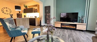 NEW - barrier-free 105sqm apartment in the sunny southern Harz - up to 3 dogs - enclosed. Garden