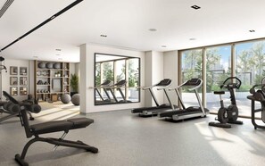 Fitness facility - Premium 2BR Residence in Downtown Dubai (Dubai)