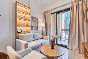 TV, offices - Compact 1 BHK Apartment (Dubai)