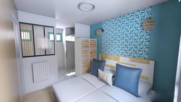 Chalet, näköala puutarhaan | Näkymä huoneesta