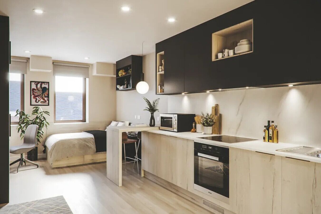 1 dormitorio, escritorio, wifi y ropa de cama