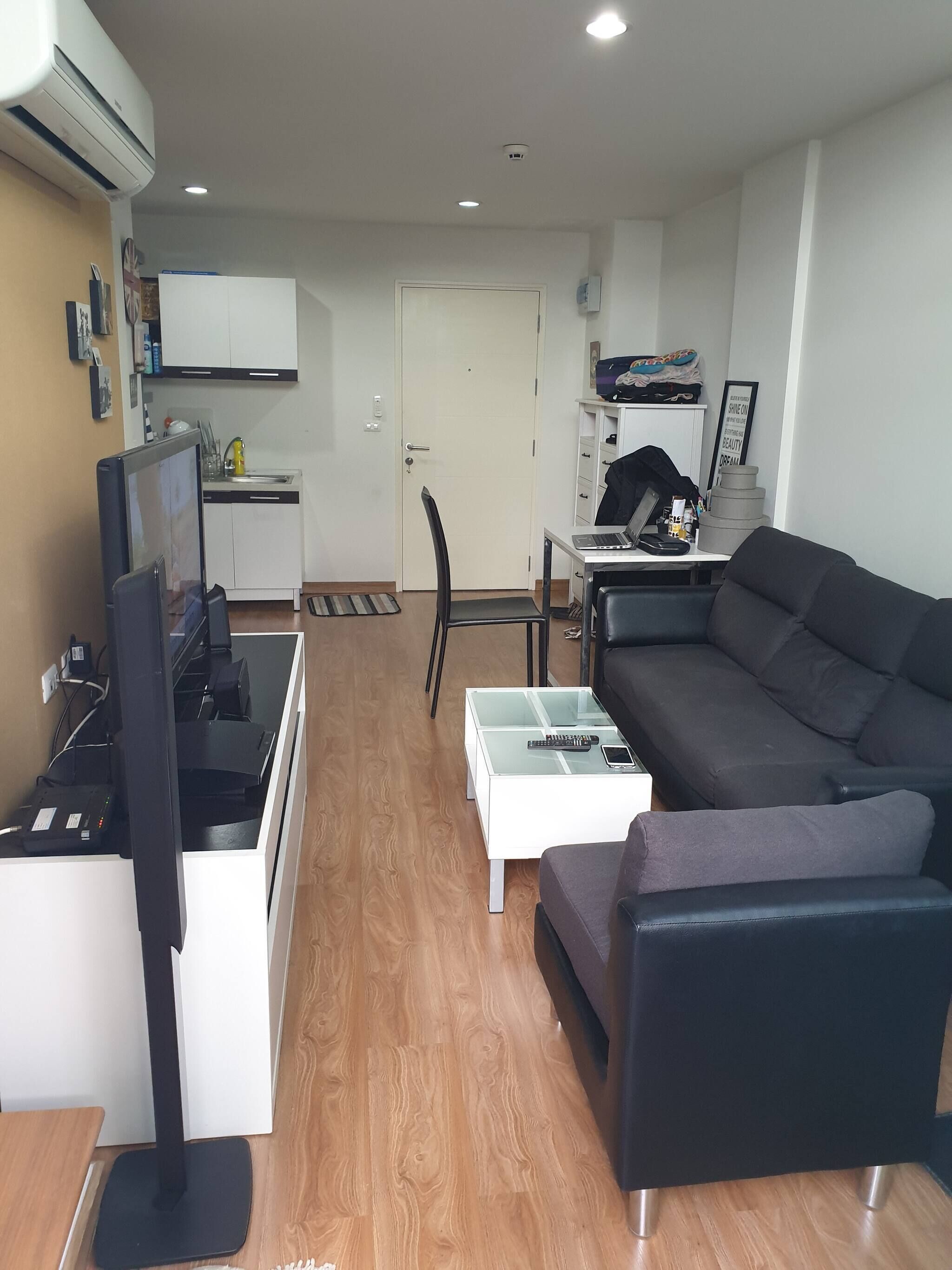 คอนโด, 1 ห้องนอน | ห้องนั่งเล่น