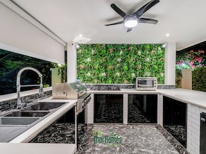 Villa, 4 camere da letto, fumatori, piscina privata | Interni