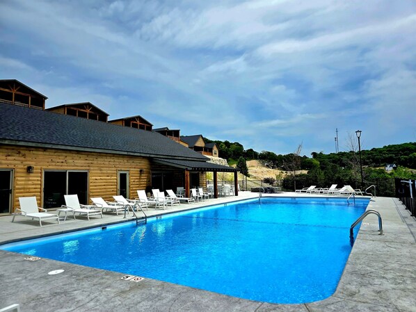 Indoor pool, a heated pool