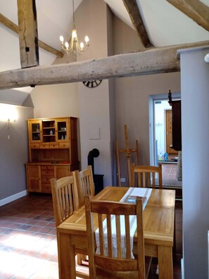 Dining - Orchard Cottage - a countryside stone cottage in a peaceful location (Harwood Dale)