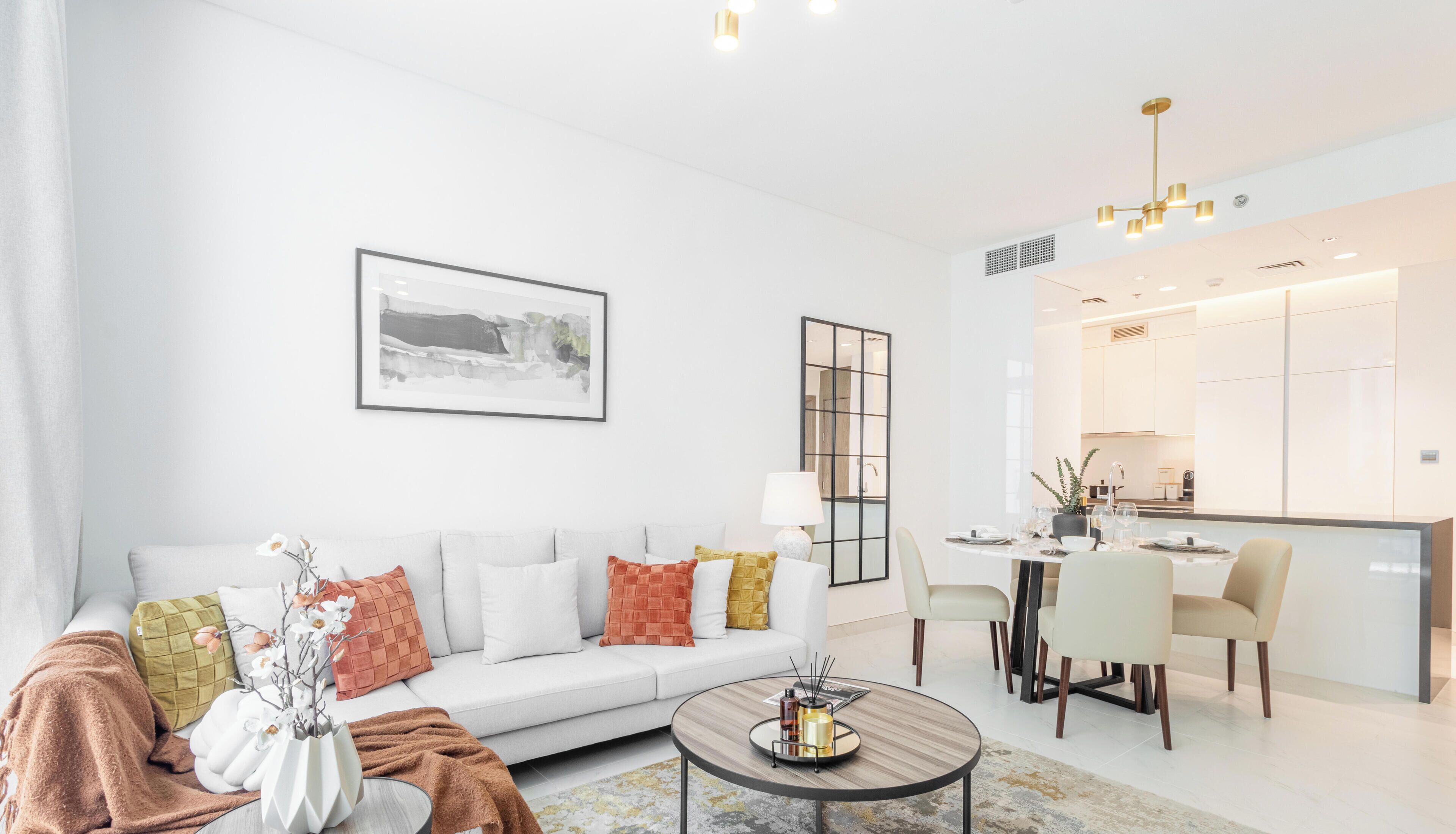 奢华公寓, 环礁湖景观 | 起居区