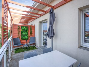 Outdoor dining - Cute apartment for 4 people with balcony (Argeles sur Mer)
