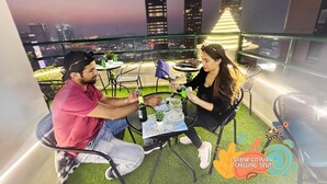 Outdoor dining - Cozy Partition Room in Tecom Near Metro (Dubai)