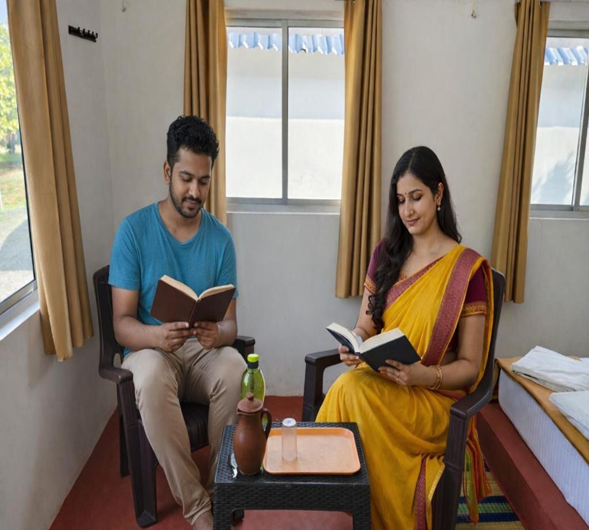 Individuell eingerichtet, Schreibtisch, laptopgeeigneter Arbeitsplatz