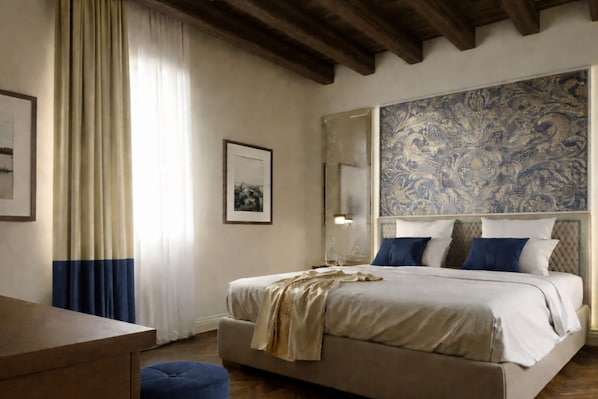 Classic Double Room | Hypo-allergenic bedding, minibar, free WiFi - Hotel San Samuele (Venice)