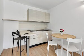 Appartement, uitzicht op stad | Dineren