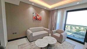 Standard Apartment, 1 Bedroom | Living area - Luxury Living at Cloud Tower JVT with  (Dubai)