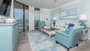 Condo, 2 Bedrooms | Living area - Phoenix V by Brett/Robinson Vacations (Orange Beach)