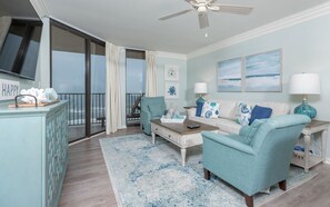 Condo, 2 Bedrooms | Living area - Phoenix V by Brett/Robinson Vacations (Orange Beach)