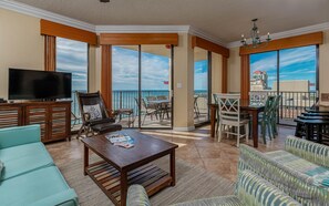 Condo, 3 Bedrooms | Living area - Phoenix V by Brett/Robinson Vacations (Orange Beach)