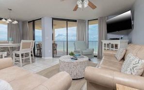 Condo, 3 Bedrooms | Living area - Phoenix V by Brett/Robinson Vacations (Orange Beach)