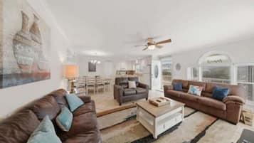 Villa, 5 chambres | Aire de séjour