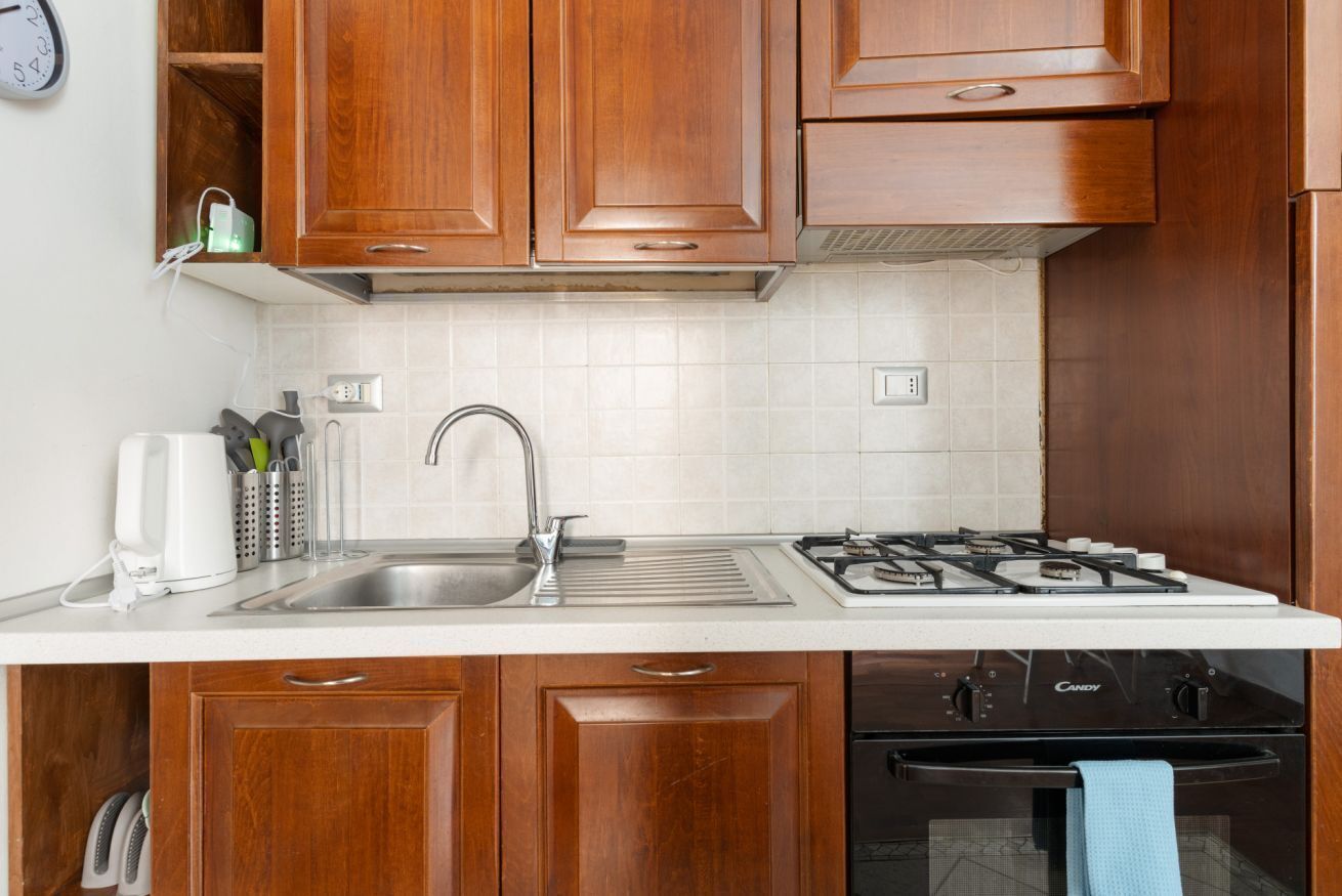 Fridge, microwave, toaster