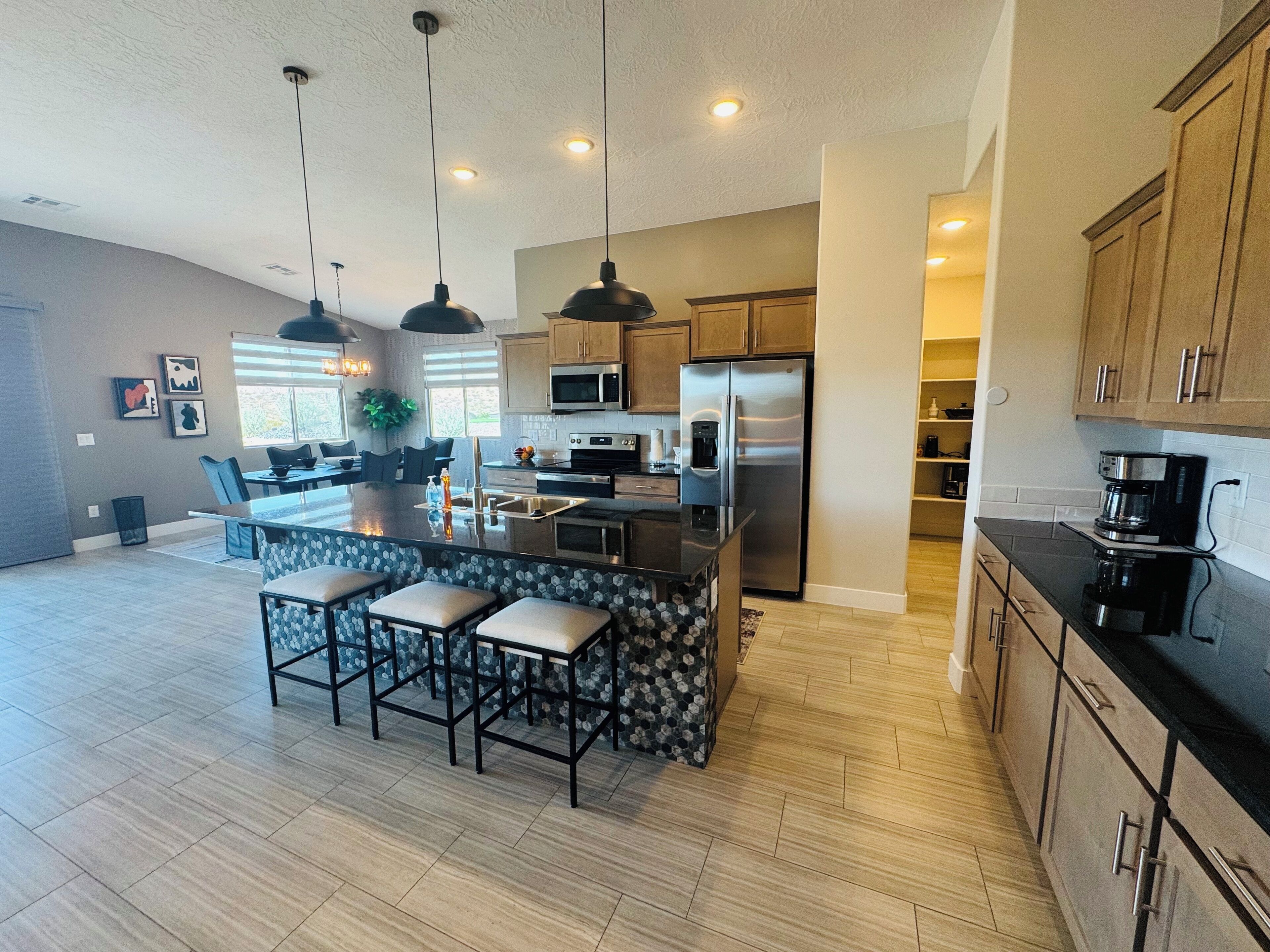 Microwave, oven, stovetop, dishwasher