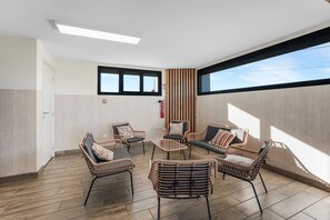 Interior - Holiday Home 'Grand Gîte - Sallle De Réception' with Private Terrace, Wi-Fi and Air Conditioning (Veauchette)