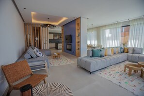 Smart TV, fireplace, stereo - Villa Marleanis Esprit Beldi Chic with heated pool 10min from the medina (Marrakech)