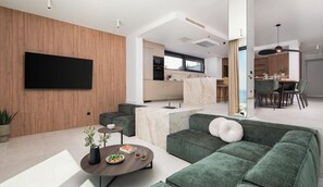 TV, fireplace - Villa Oliva ZadarVillas (Primošten Burnji)