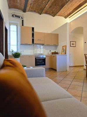 Appartement Deluxe, vue ville | Coin séjour