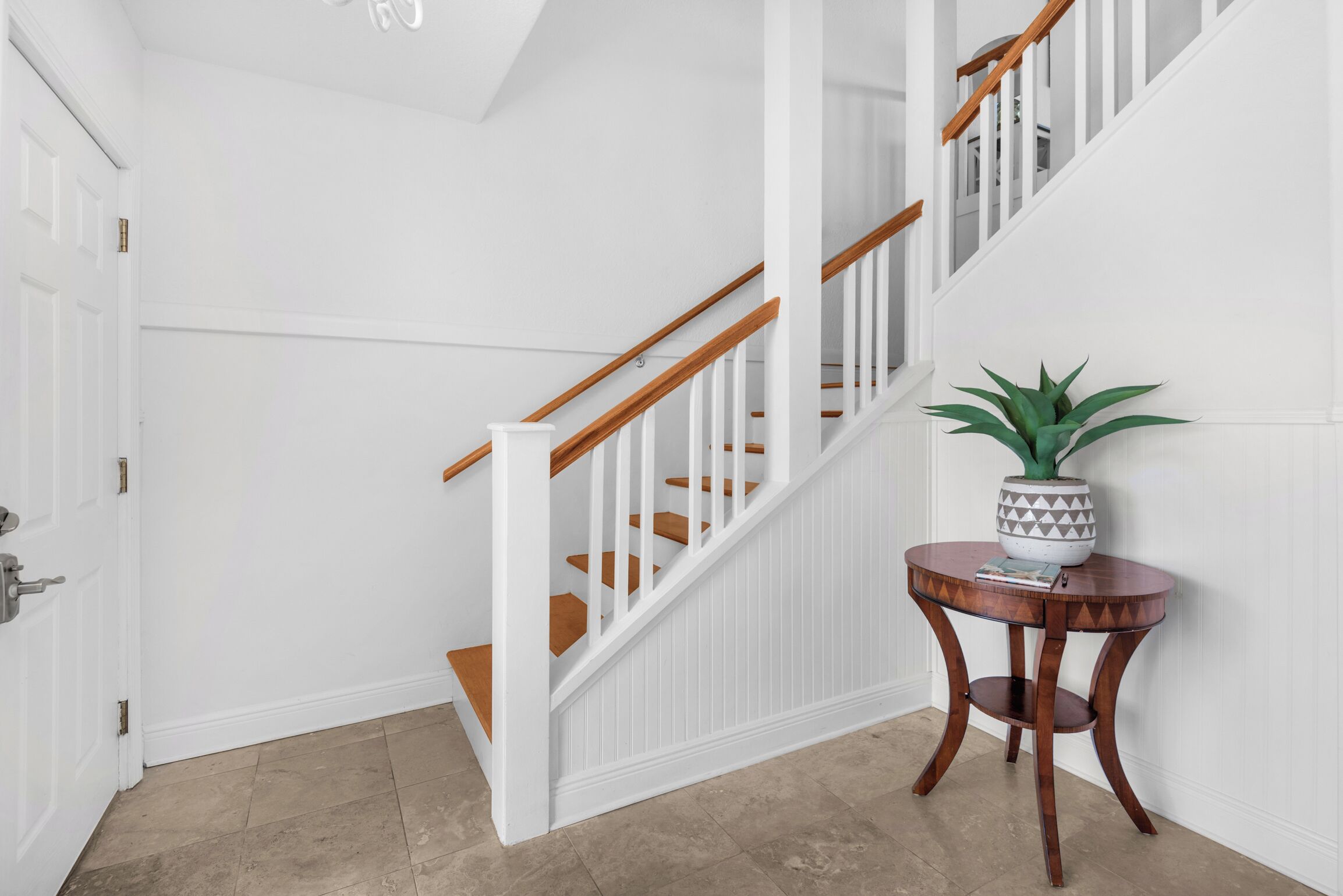 Head upstairs to the main floor