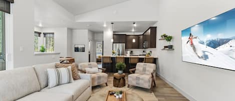 Télévision, cheminée