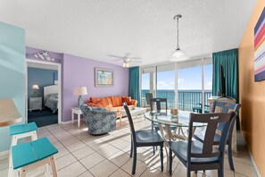 TV - Gulf-Front 1BR w/ Beach Service at Long Beach Resort Tower 3 (Panama City Beach)