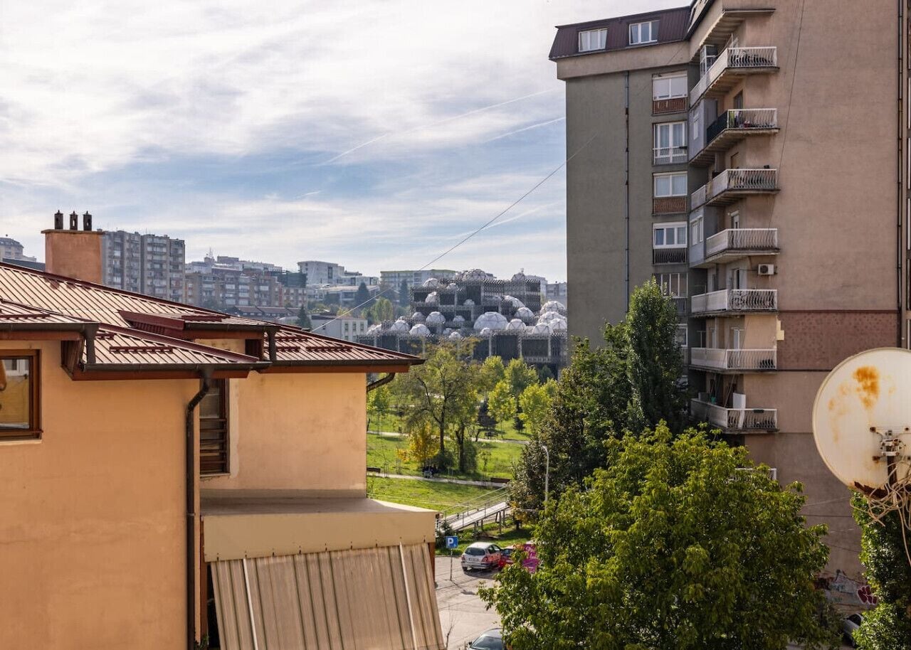 Blick von der Unterkunft